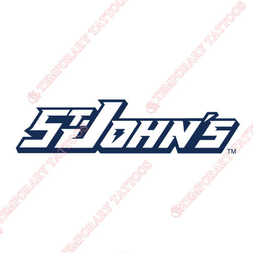 St. Johns Red Storm Customize Temporary Tattoos Stickers NO.6354